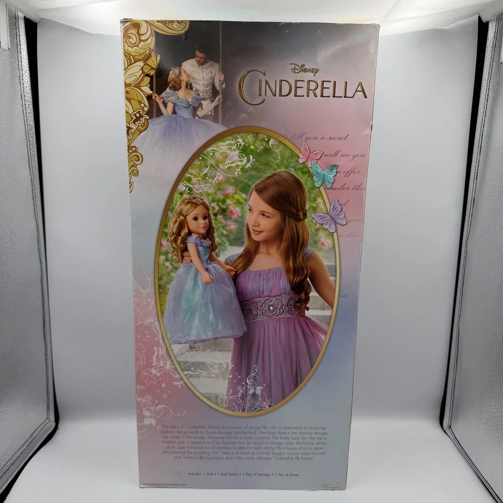 Disney Cinderella Live Action 18 Inch Doll 2015 NIB New In Box Lily James